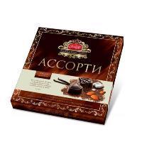 Конфеты "Ассорти" темный шоколад (в коробке)